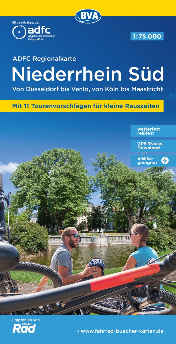Radkarte: ADFC-Regionalkarte Niederrhein Süd